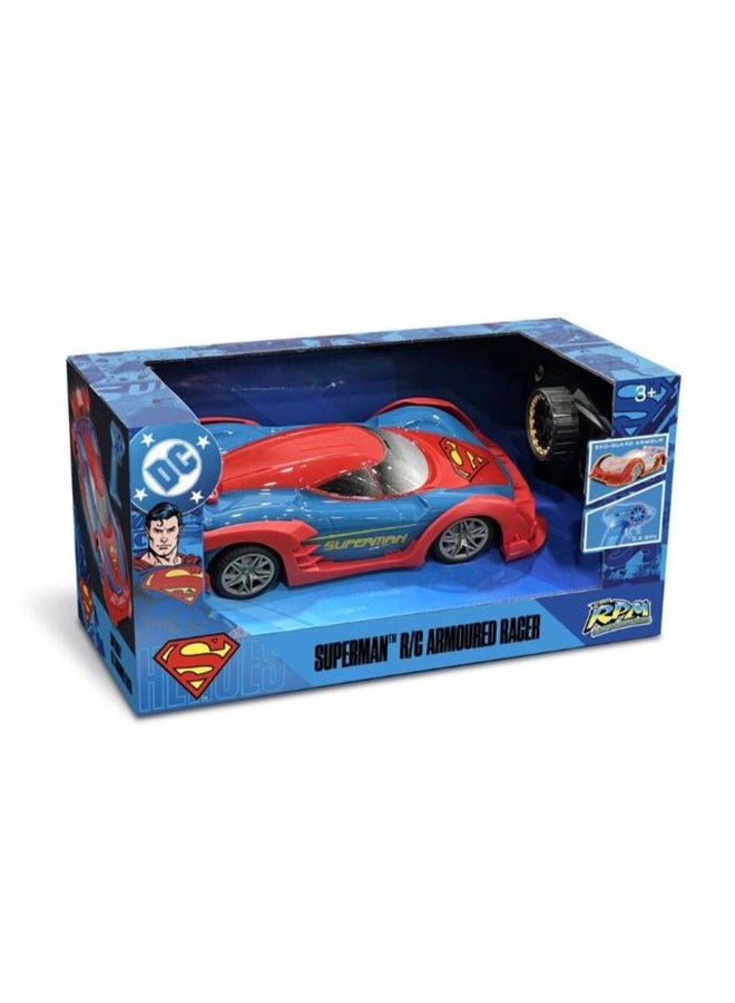 DC سيارة التحكم عن بعد DC سوبرمان Ultimate Metropolis City Armoured Racer (1:10، أحمر/أزرق) - Image 1